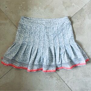 Lucky in Love Gray and Pink Skater Tennis Skort